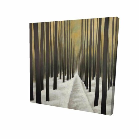 FONDO 16 x 16 in. Hiking in the Forest-Print on Canvas FO2779667
